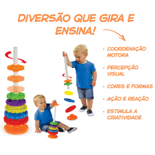 Brinquedo Didático Giro Mágico Dismat MK326 em Oferta na Shopee