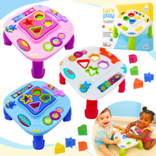 Mesinha Didática Infantil Educativa Sensorial Mesa Divertida Atividades Interativas Forma…