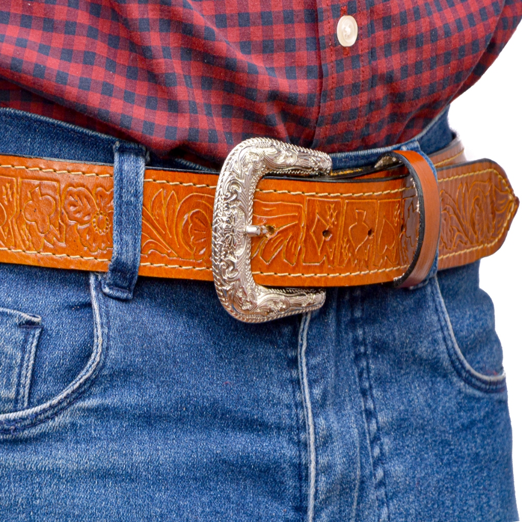 Cinto Country Couro Legítimo Fivela Removível Oferta