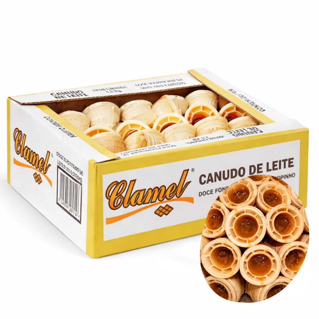 Canudo De Leite C/50 Unidades Clamel | Doce Antigo e Nostálgico em Oferta na Shopee