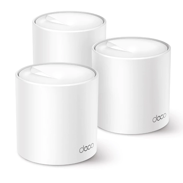 TP-Link Deco X50 (3 un.) Mesh Wi-Fi 6 AX3000, Dual band, cobre até 600 m², 150 dispositivos
