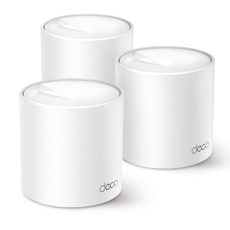 Kit de Roteador Deco X50(3un.) Dual Band AX3000 Mesh Wi-Fi 6,Cobre até 600m², 150 dispositivos