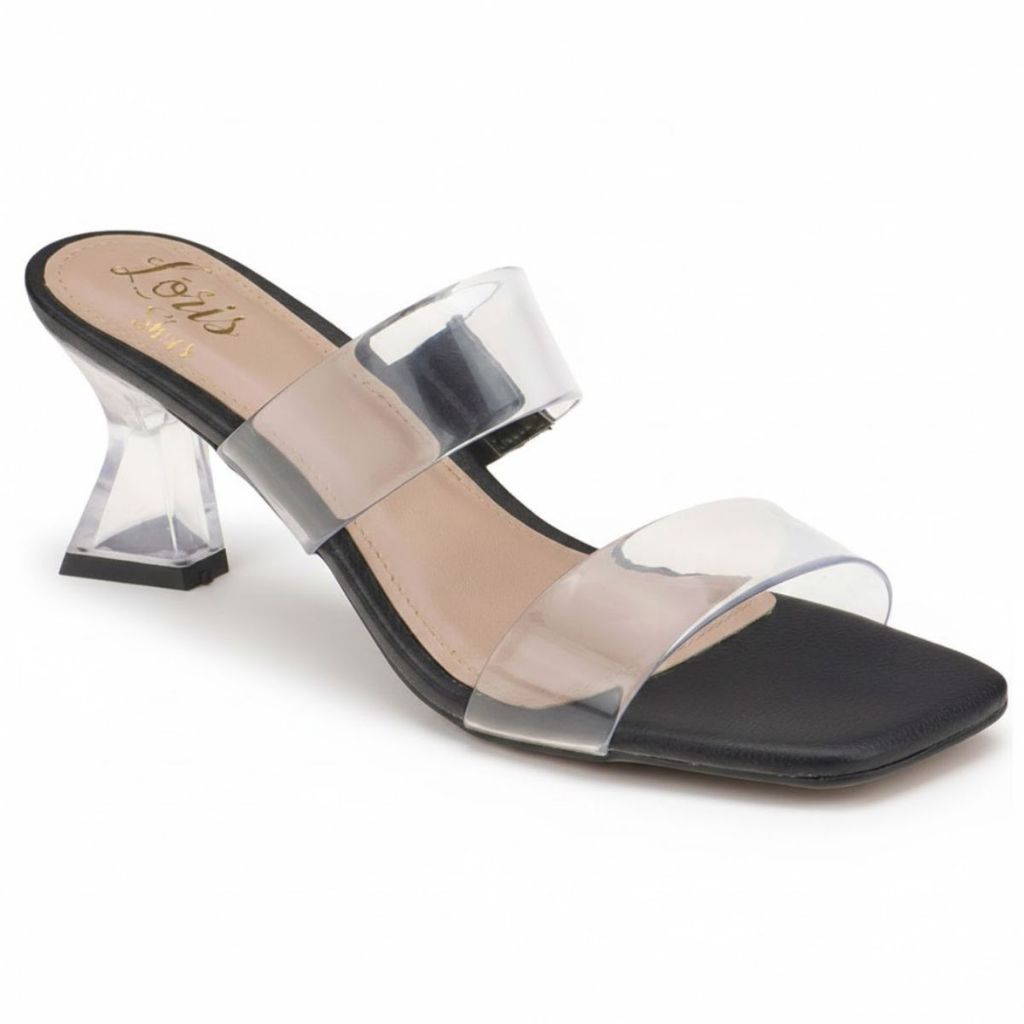 Tamanco Salto Taça Cristal Vinil Transparente Moda Blogueira 233-001 em Oferta na Shopee