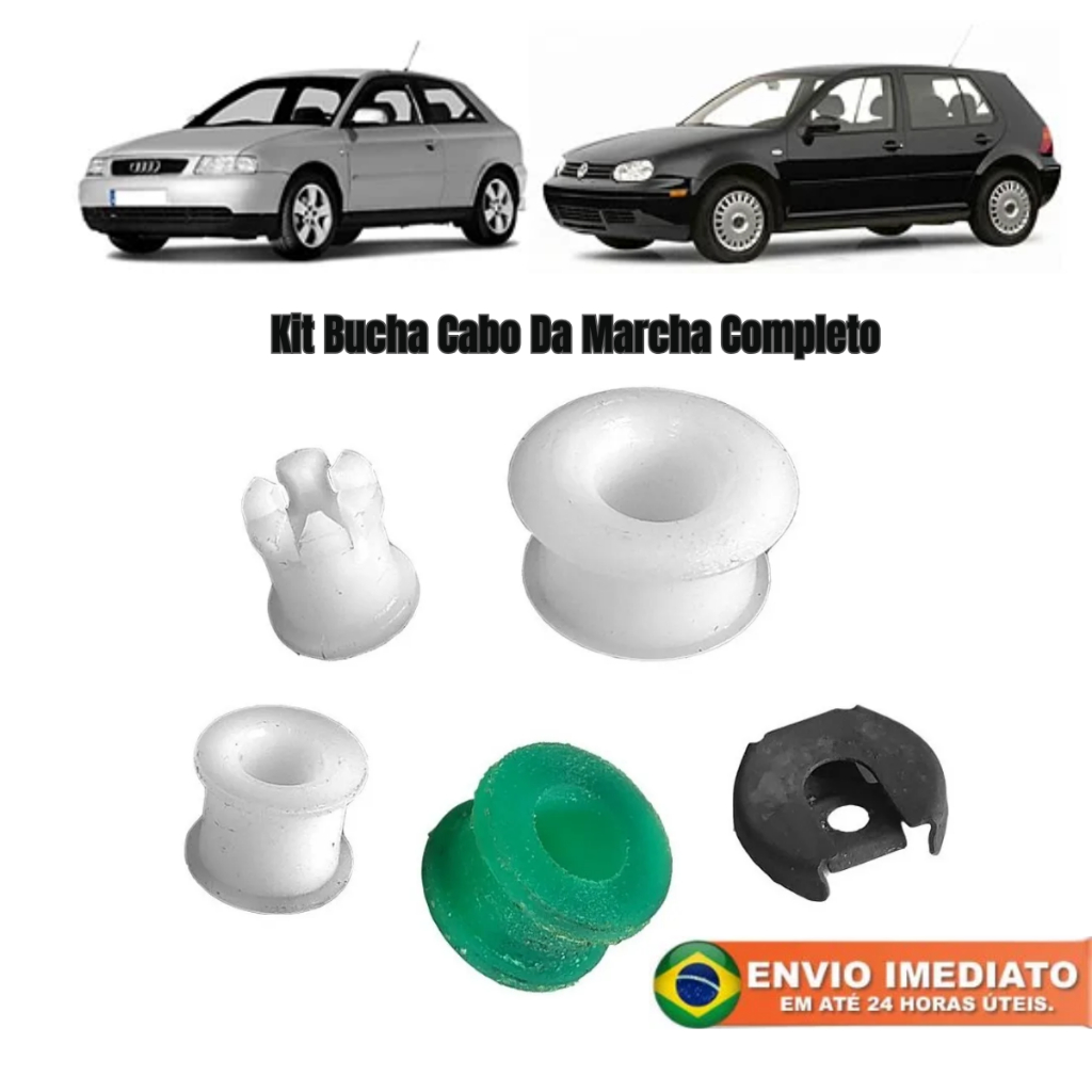 Kit de Bucha do Cabo de Marcha Completo com Trava Compatível com VW Golf, Polo, Bora e Audi A3 Produto de Primeira Linha