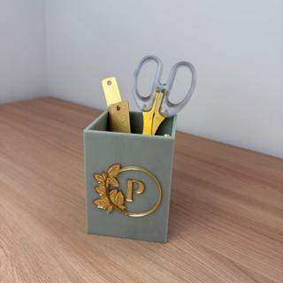 Organizador PORTA CANETAS/PINCÉIS Personalizado madrepérola maquiagem escritório organizador luxo em Oferta na Shopee