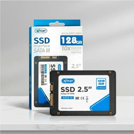 SSD Sata III 128GB/256GB 2.5" Preto - Upgrade e Velocidade