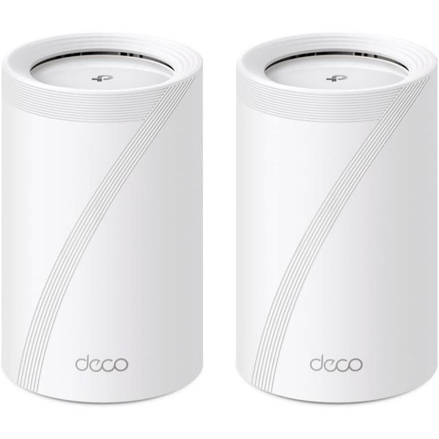 TP-Link Deco BE65 (2 un.) Mesh Wi-Fi 7 BE11000, Tri-band, cobertura até 420 m², 200 dispositivos