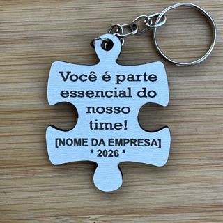 Kit Chaveiros Personalizados MDF Quebra-Cabeça – Lembrancinha Corporativa para Empresas em Oferta na Shopee