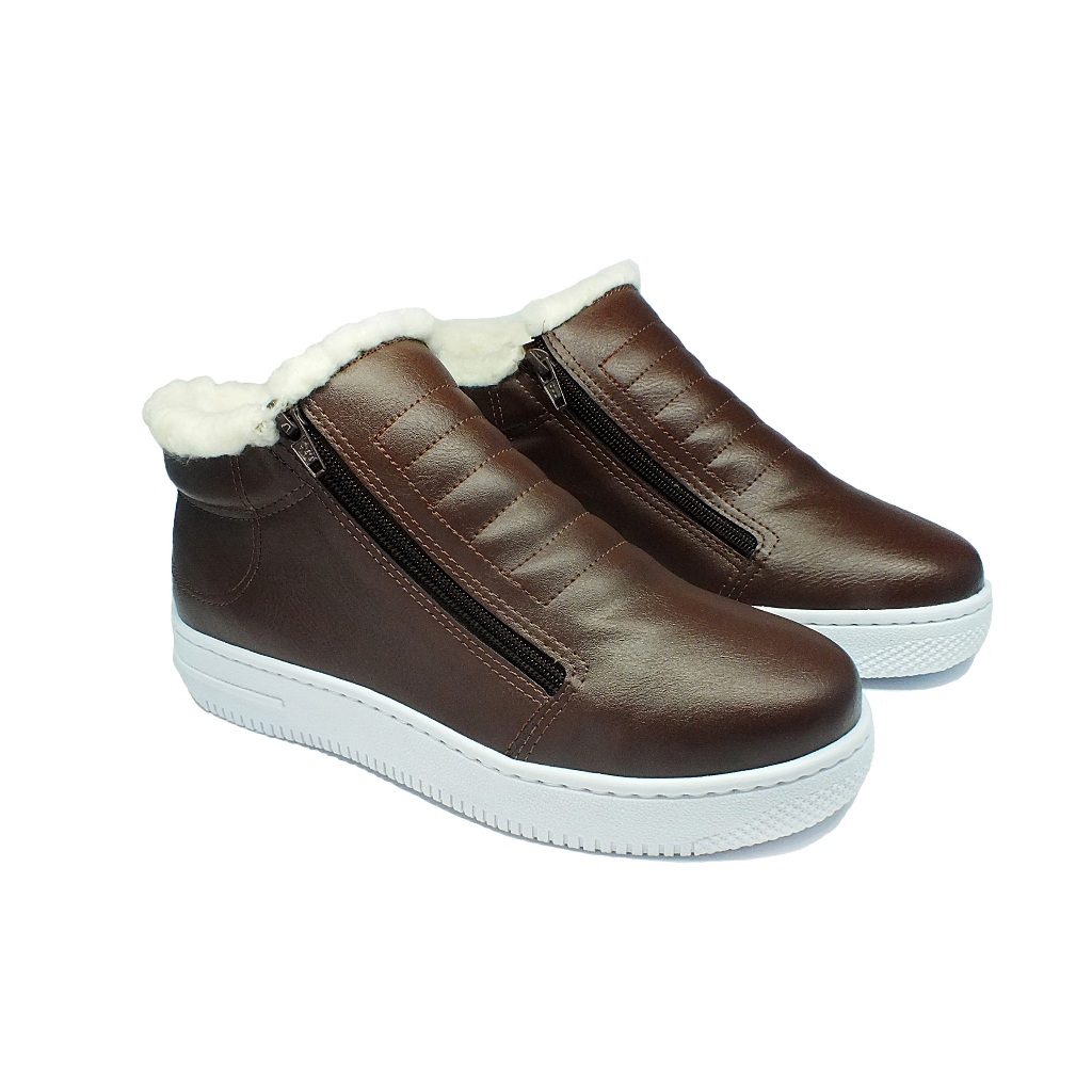 Bota Tipo Coturno Pelo Lã Masculino e Feminino para o Inverno Frio neve.