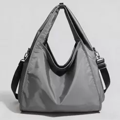 Bolsa Grande De Ombro Esportiva Trabalhar Faculdade Mulher Nylon Impermeável Alça Transversal