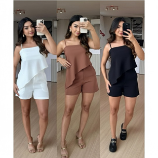 Conjunto Duas Peças Alfaiataria Juliana em Oferta na Shopee