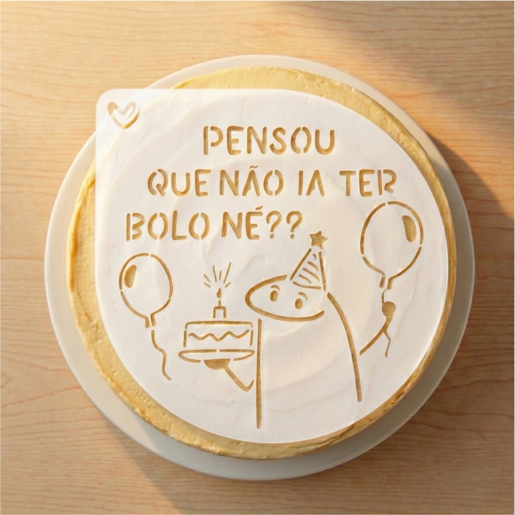 Stencil Para Bolo Bento Cake Florks - N16