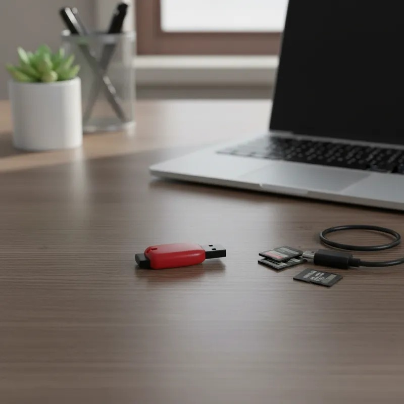 Adaptador Mini Leitor Cartão De Memória Micro Sd Usb 2.0 Usb Alta Velocidade M2 Compatível Até 128gb