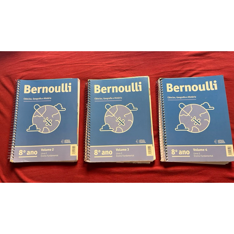 Apostilas Bernoulli 8° ano (história, ciências e geografia) - Usadas