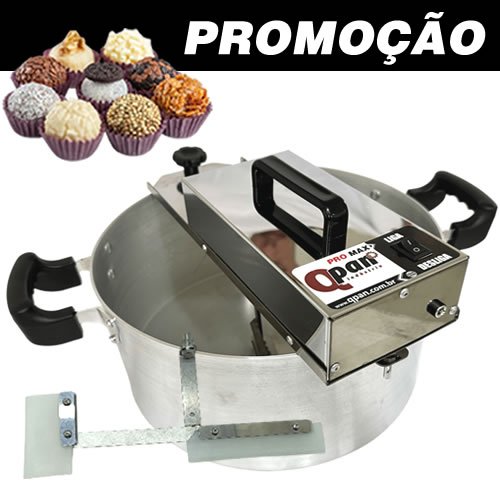 Imagem Panela Mexedora, Panela para Brigadeiro 8 Litros, em Inox e alumínio