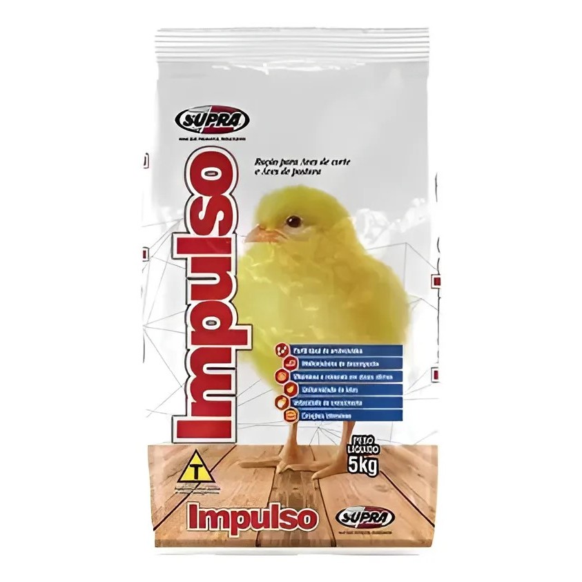 Ração Pré Inicial Para Aves Pintinhos Supra Impulso 5kg