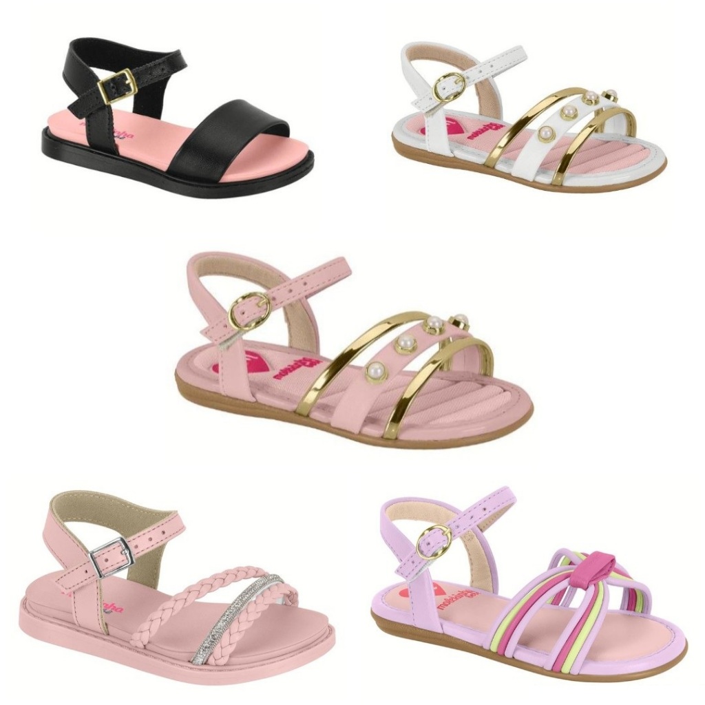Sandália Infantil Bebê Menina Molekinha Leve Confortável em Oferta na Shopee