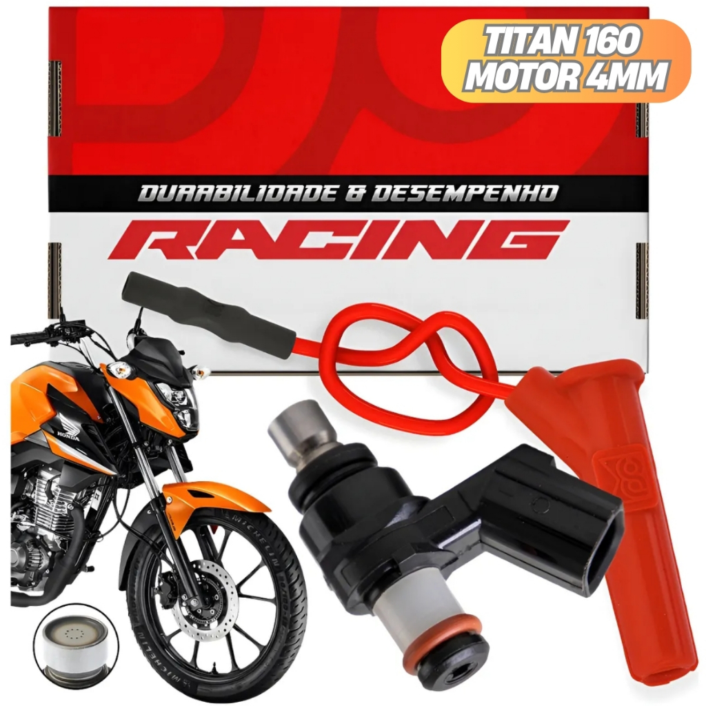 Bico Injetor para Titan 160 com Preparação 4 mm + Cabo