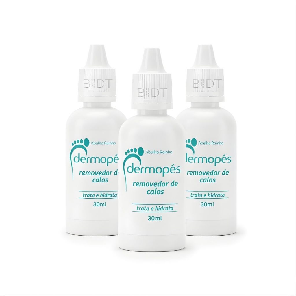 Removedor de Calos Trata e Hidrata Dermopés Abelha Rainha 30ml em Oferta na Shopee