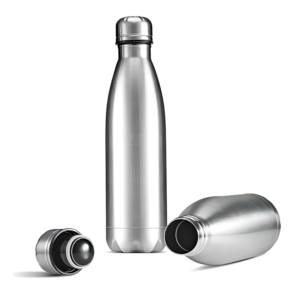 Garrafa Térmica 1 Litro Aço Inox Água Gelada Garantida Cor Prata Bebida Fria e Quente 1L em Oferta na Shopee