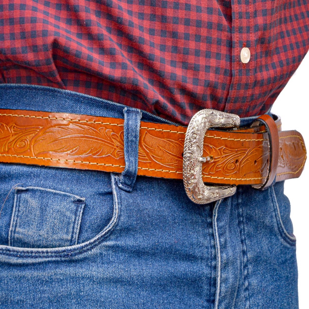 Cinto Country Fivela Removível Unissex Boiadeiro Country Couro legitimo em Oferta na Shopee