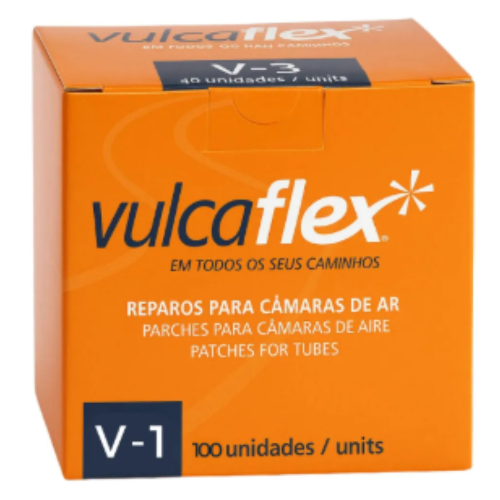 Remendo Redondo A Frio V-01 40mm Cx -100un - VULCAFLEX