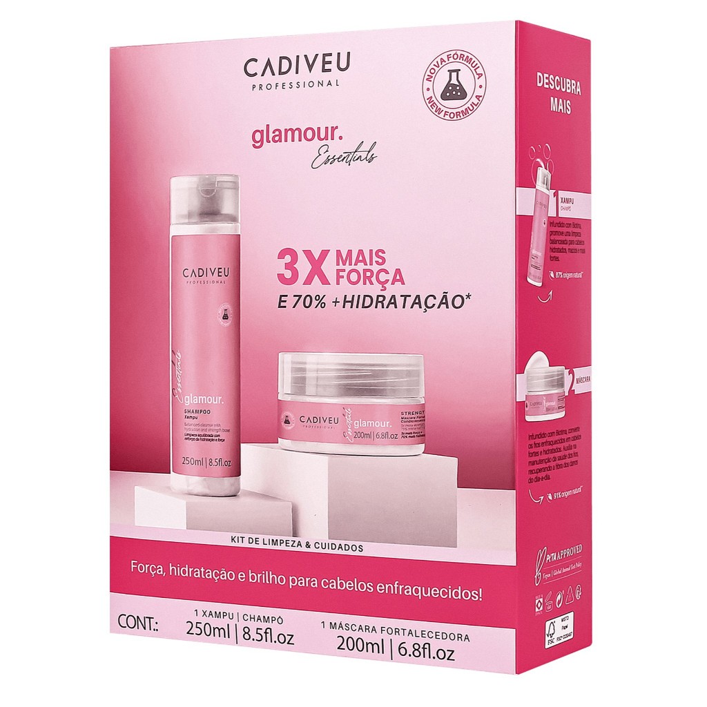 Kit Cadiveu Glamour Glossy Rubi Duo (2 Produtos)