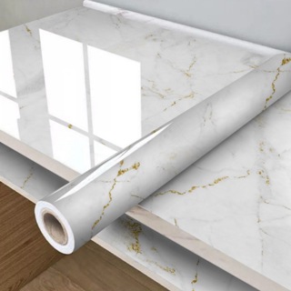 Papel de Parede Mármorizado Impermeável Adesivo 10m | Lavável p/ Cozinha e Banheiro | Envio imediato em Oferta na Shopee