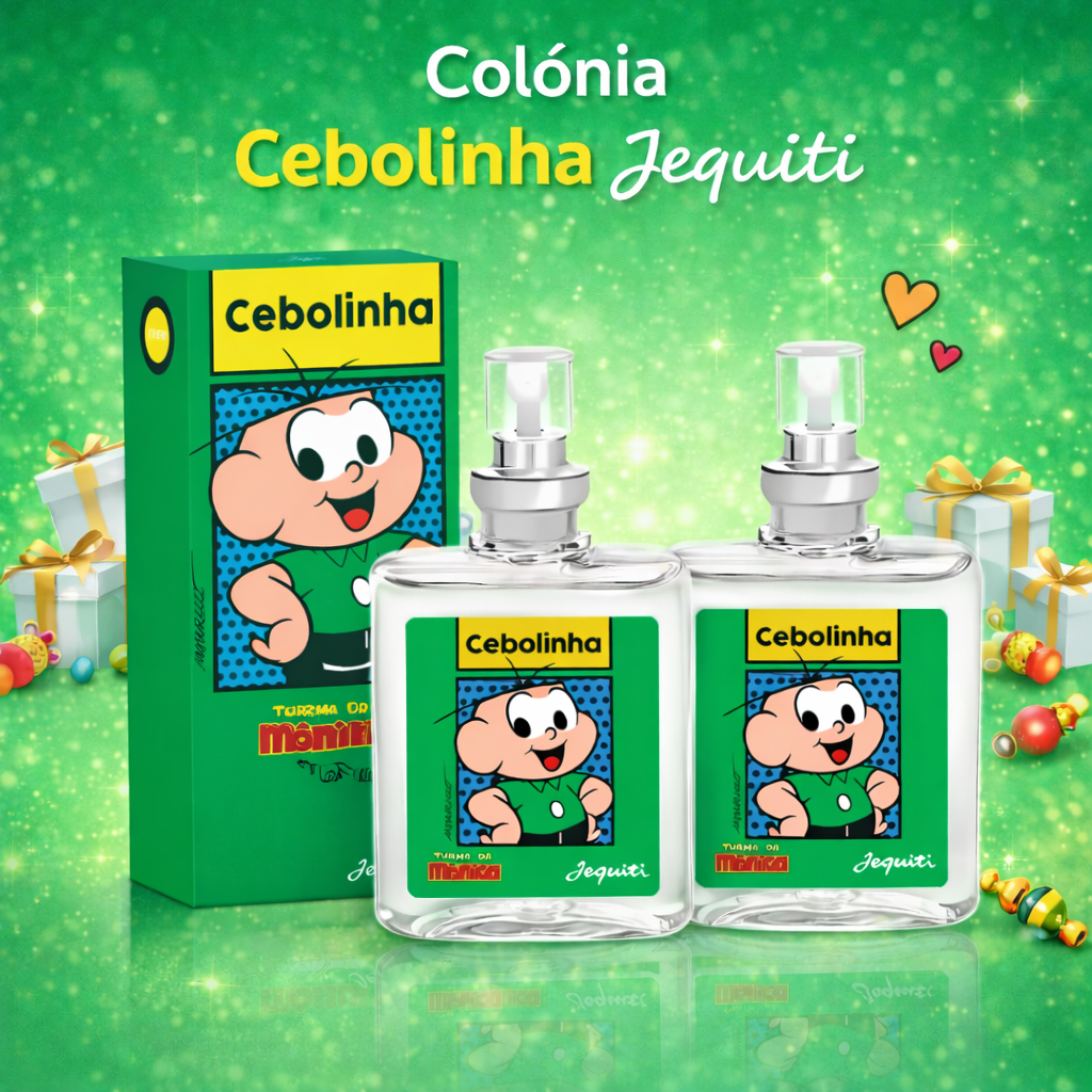 Kit com 2 Colônias Cebolinha Jequiti – Frescor Diário e Aroma Suave
