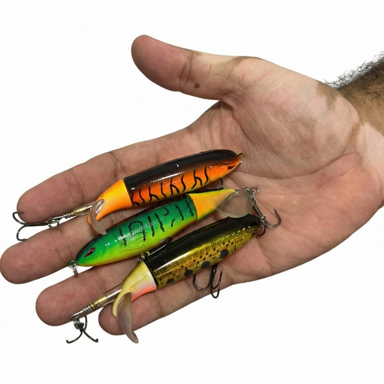 Isca Artificial Tipo Hélice com Cauda Giratória – Tail Prop – Tucunaré e Traíra em Oferta na Shopee