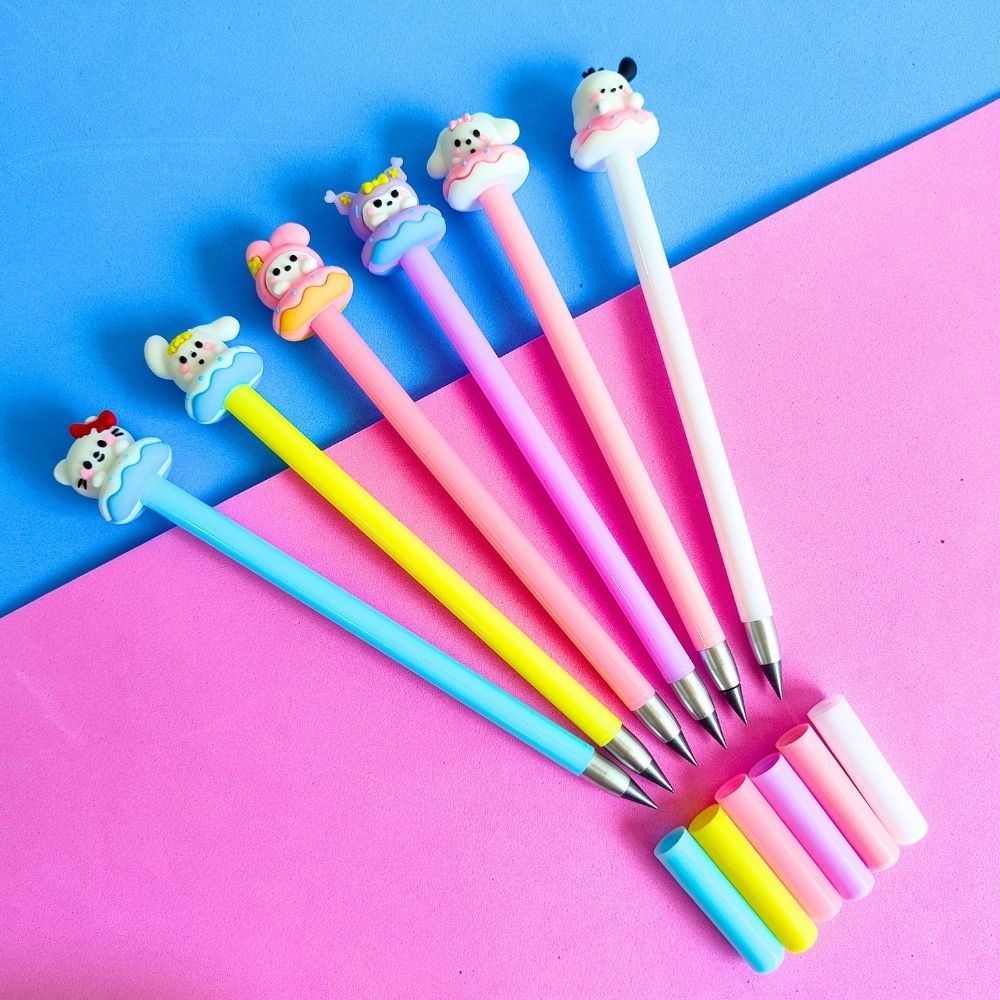 Lápis Infinito Turma Sanrio Colorido - Papelaria Fofa / Lápis Eterno / Turma Hello Kitty / Sanrio
