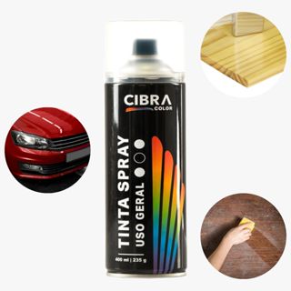 Verniz Spray Transparente Cibra Flex 400ml Uso Geral Automotivo Madeira Acabamento Incolor em Oferta na Shopee