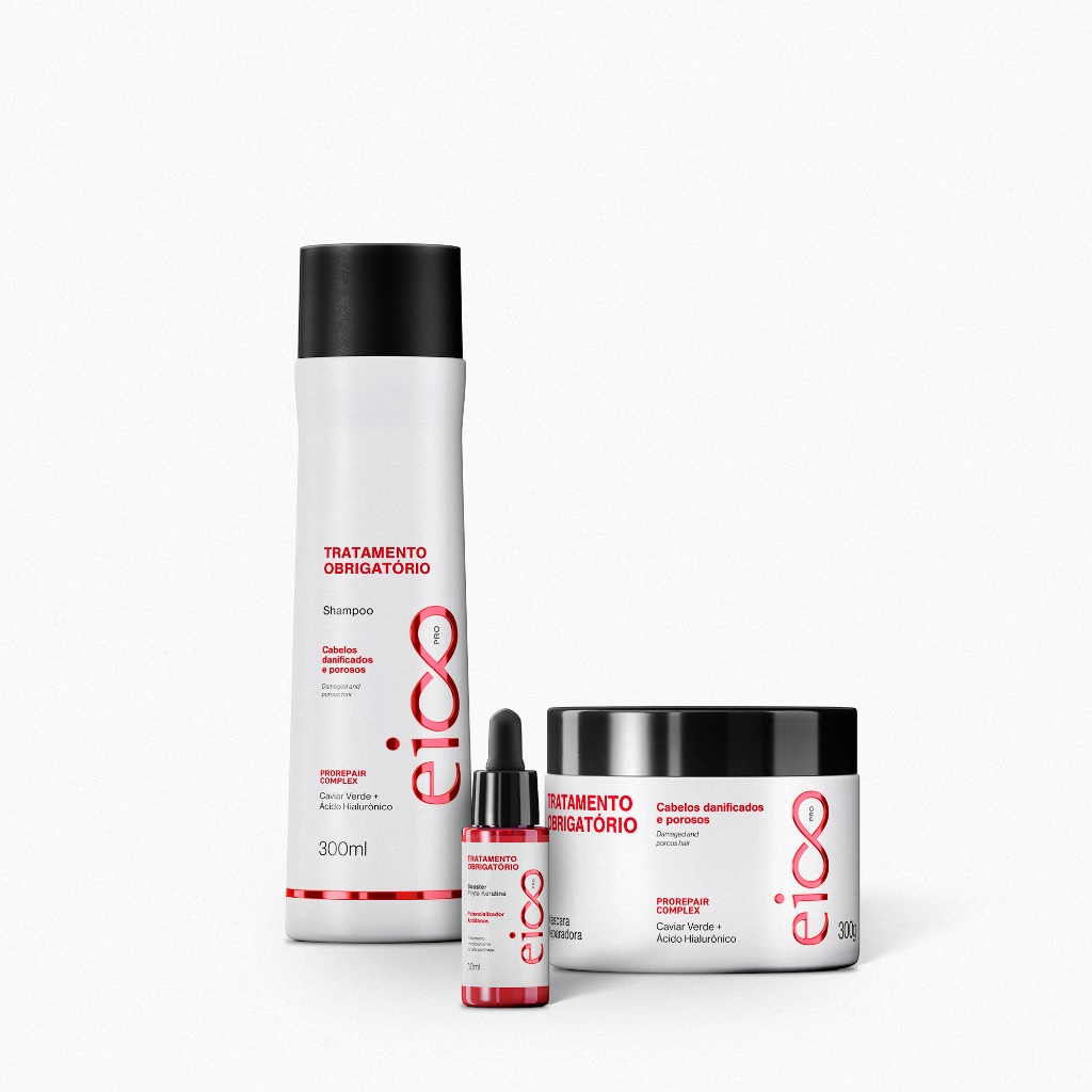 Kit Booster Tratamento Obrigatório Eico Pro - 3 Produtos