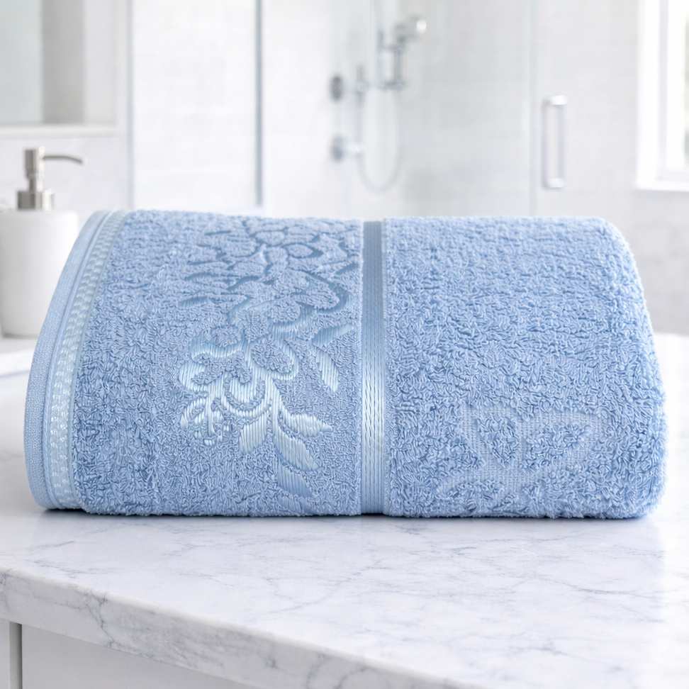 Toalha de Banho Premium 75x130cm 100% Algodao Felpauda Super Macia Floral Garden