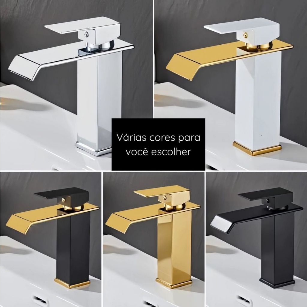 Torneira Cascata 18cm Monocomando – Quente e Frio | Moderna e Elegante para Banheiro–Estilo Luxo em Oferta na Shopee