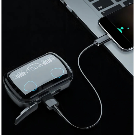 Fone Bluetooth M10 V5.3 Wireless Sem Fio Microfone Cor Preto Fone Bluetooth M10 V5.3 Wireless Sem Fio Microfone Cor Pret