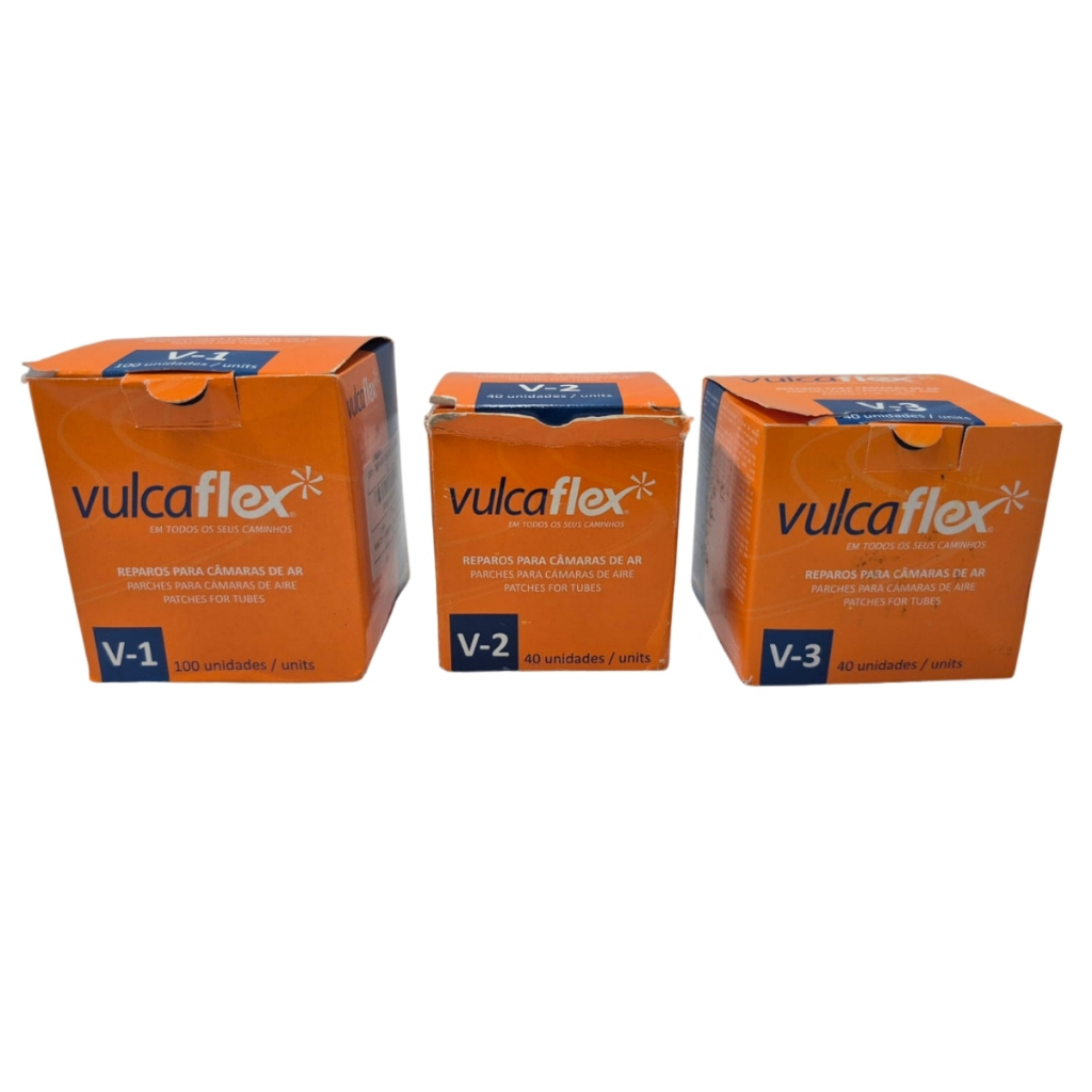 KIT de remendo redondo V-1 V-2 V-3 A FRIO VULCAFLEX em Oferta na Shopee