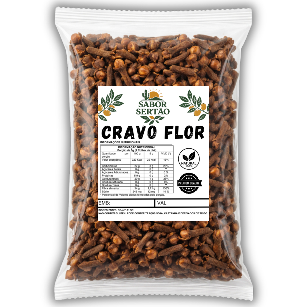 Cravo da Índia Flor 500GR - 250GR em Oferta na Shopee