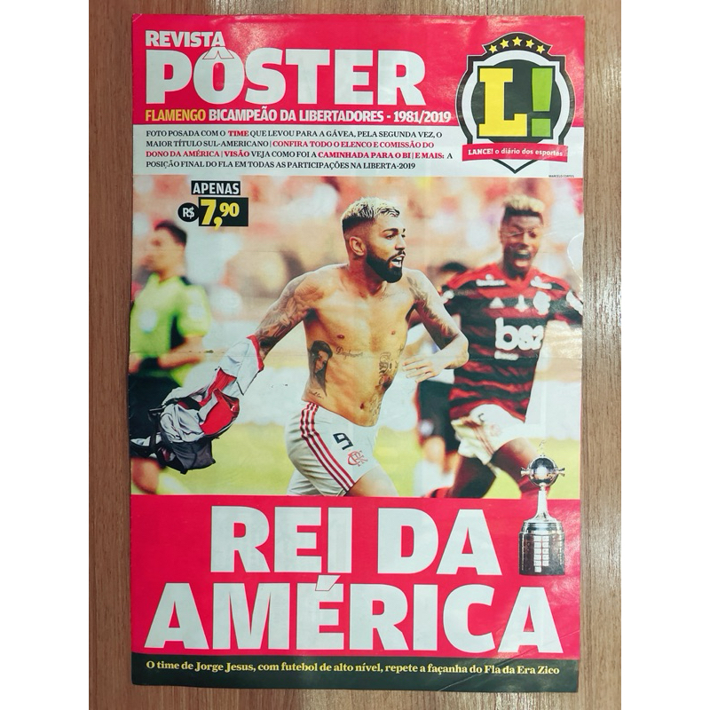 Pôster Gigante do Flamengo Campeão da Libertadores de 2019 !