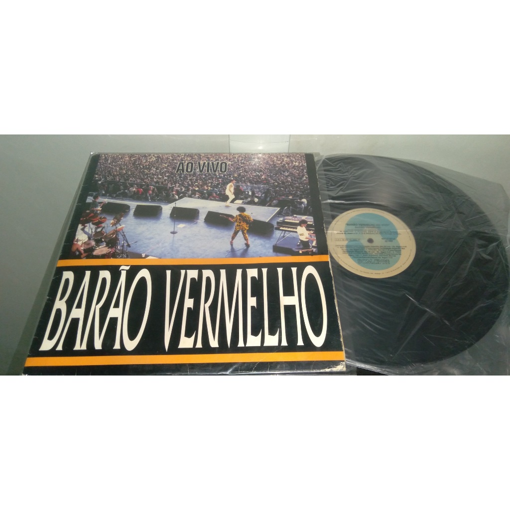 LP 1992 Barão Vermelho / Cazuza Ao Vivo Rock In Rio 1985