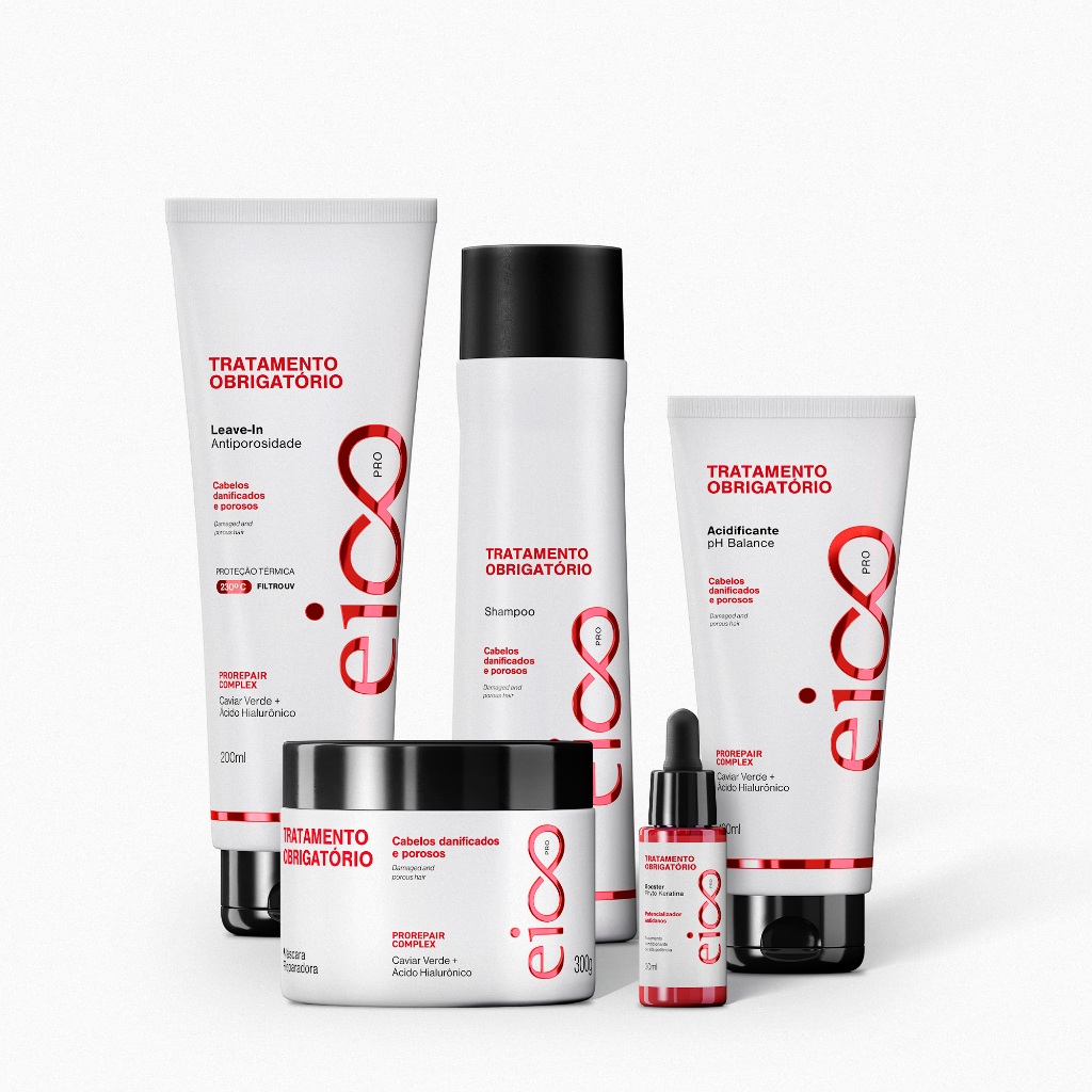 Kit Avançado Fluido Tratamento Obrigatório Eico Pro - 5 Produtos