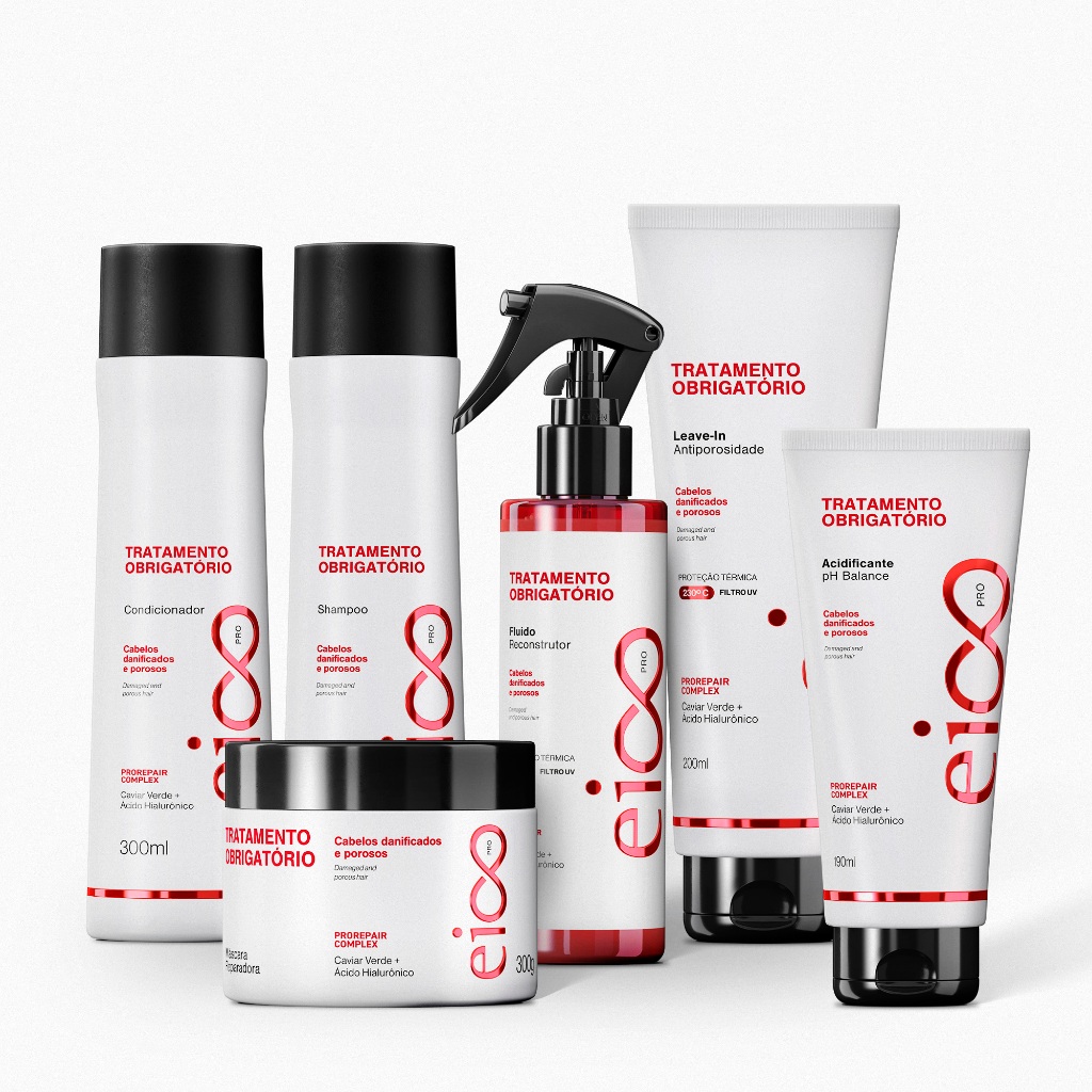 Kit Completo Tratamento Obrigatório Eico Pro - 6 Produtos