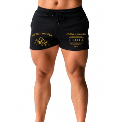 Short Curto Dry Fit Treino Academia Musculação Fitness Masculino Beast Estampado COD 783