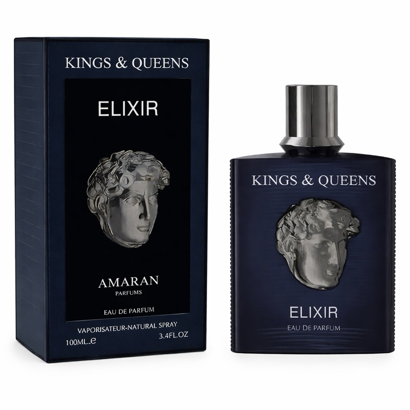 Perfume Amaran Kings & Queens Elixir 100ml Eau de Parfum Importado | Amadeirado Oriental Intenso