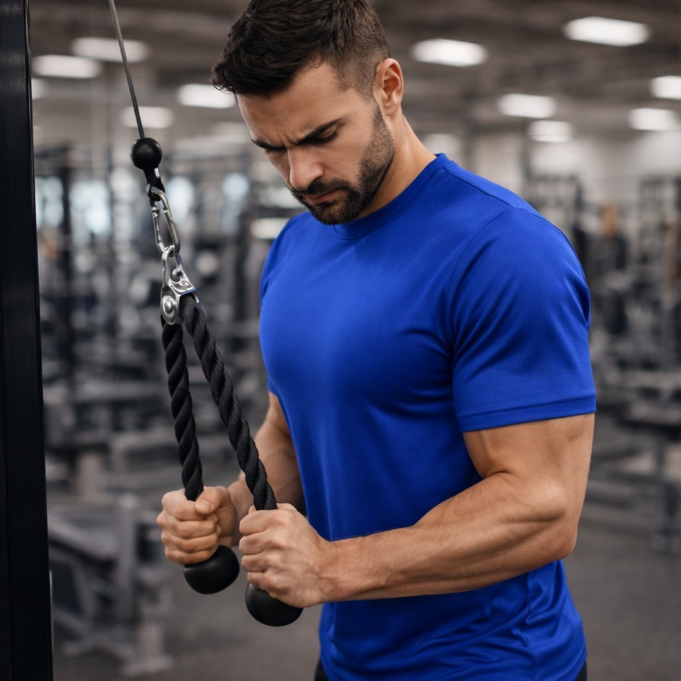 Camisa Camiseta Básica DRY FIT Masculina Esportiva Slim Casual Poliéster Treino Academia Esporte