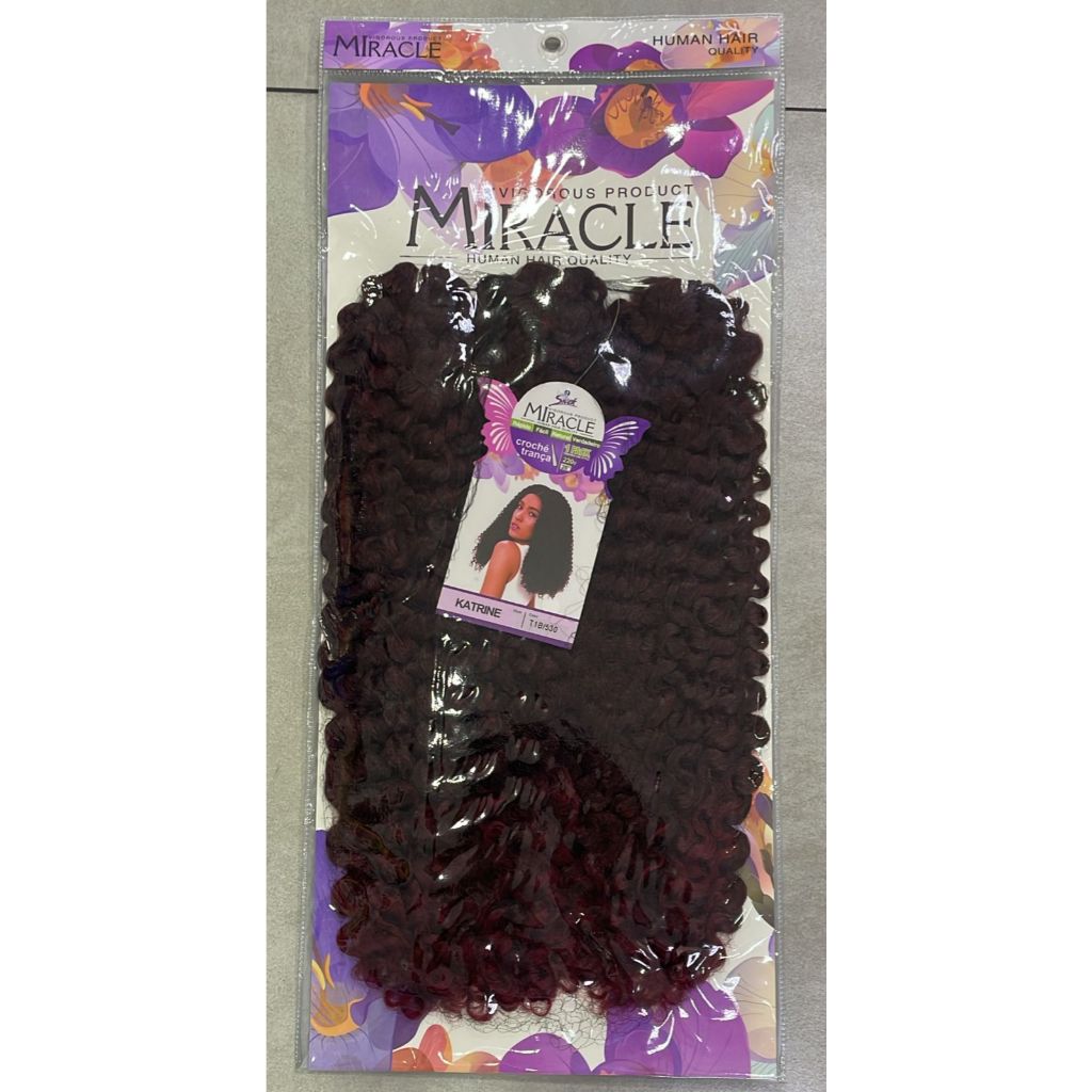 Cabelo Bio Vegetal Crochet Cacheado KATRINE  Miracle Sleek  220g em Oferta na Shopee