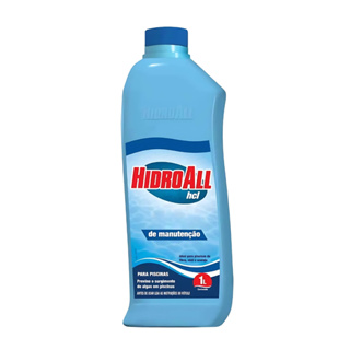 Manutenção Piscina Hidroall Garrafa 1 Litros Prevenção Contra Algas Preventivo em Oferta na Shopee