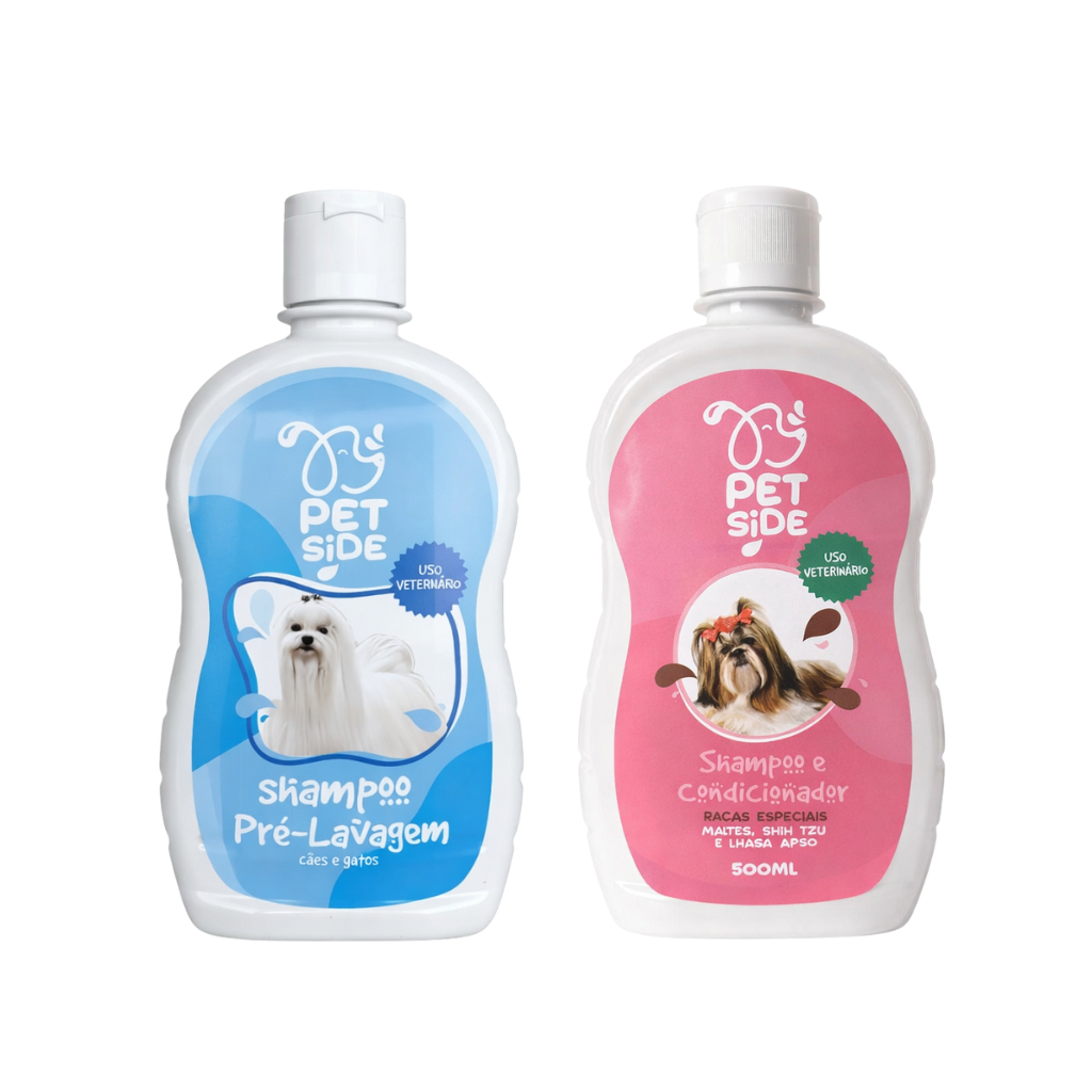 Kit Pré Shampoo + Shampoo & Condicionador Shitzu Lhasa-Apso Maltês em Oferta na Shopee