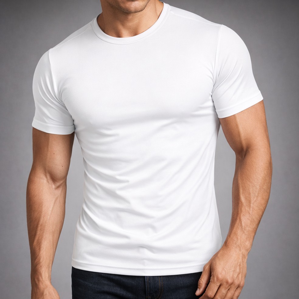 Camisa Camiseta Básica MASCULINA DRY FIT Esportiva Slim Casual Treino Academia Esporte Respirável