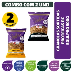 Combo Granolas Sortidas Proteicas Soulpro 500g - 2 Unidades